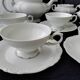 White porcelain tea service from Bavaria Heinrich H&G