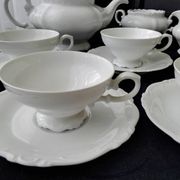 White porcelain tea service from Bavaria Heinrich H&G