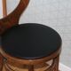 6 BAUMANN seagull chairs dark beech black skai