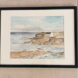 Watercolor of seascape
