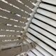 Vintage white rattan wall shelf