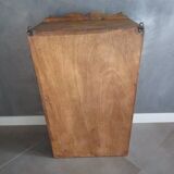 old wooden wall display case