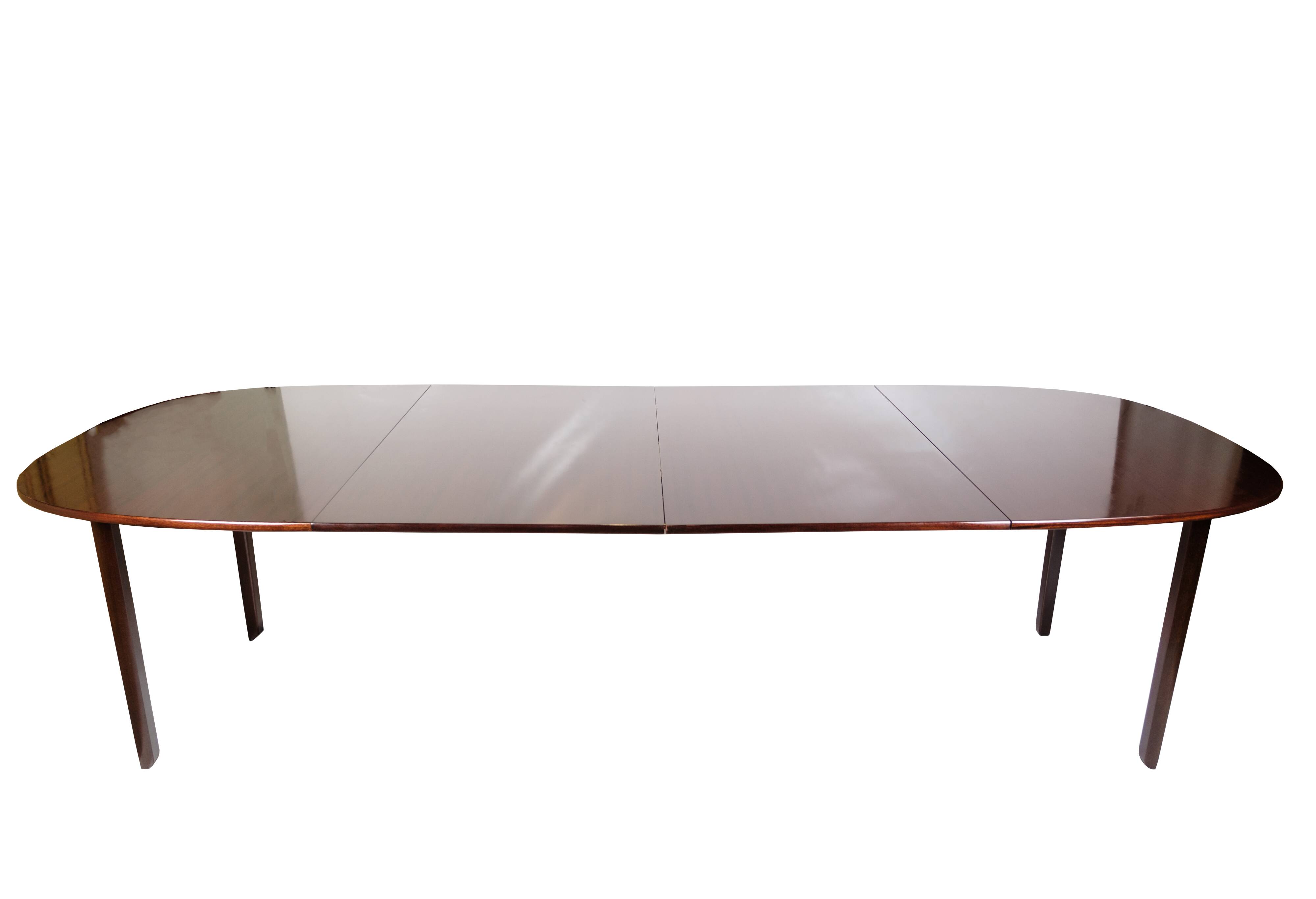 Dining Table Made In Mahogany By Ole Wanscher For P. Jeppesen From 1960s