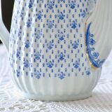 Large 1909 Oscar Shaller Fleur de Lys Porcelain Coffee Pot