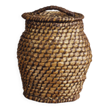 Vintage braided rope basket