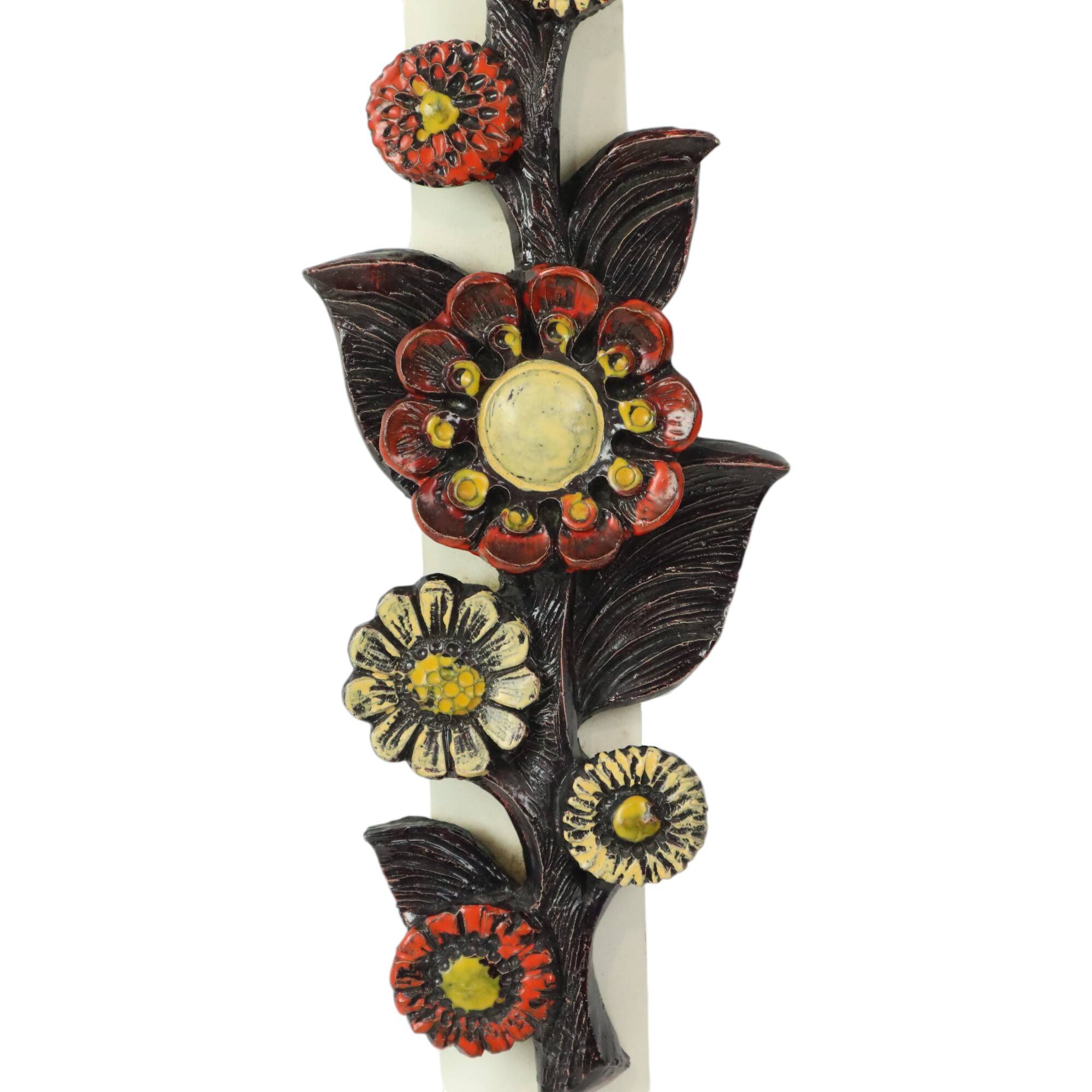 Ars Munda Flowers Wall Decoration Brutalism 1960s