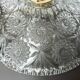 Vintage chiseled glass pendant light