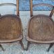 Lot de 4 chaises bistrot assises décorées