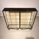 Double vintage metal and glass display cabinet from the 50s/60s – industrial style