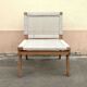 1950s armchair in solid teak and cotton rope
