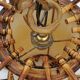 70s rattan pendant light