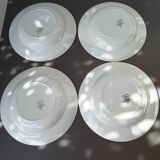 4 digoin Sarreguemines soup plates
