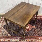 19th-century desk in walnut and oak