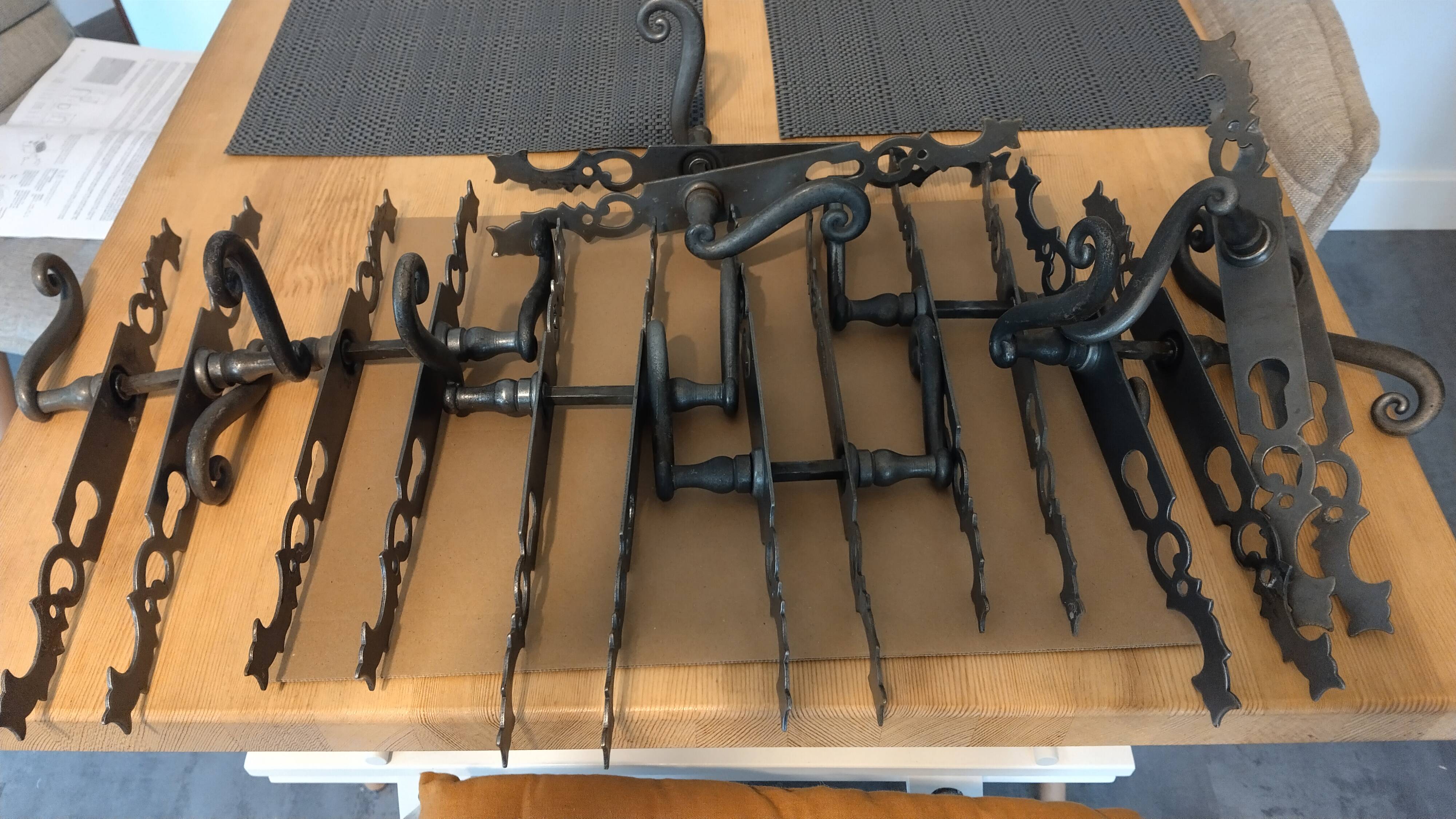 Antique door handles