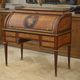 Louis XVI style cylinder desk in marquetry from the Napoleonic III period.