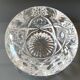 Vide poche/Cendrier en cristal de Bohème taillé. Motifs Étoiles/Croisillons