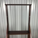 Massive mahogany library ladder