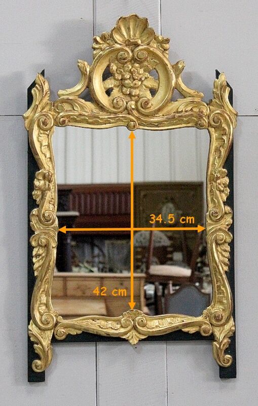Miroir en bois doré, style Louis XV – début XXe