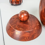 Vintage exotic wooden tobacco box