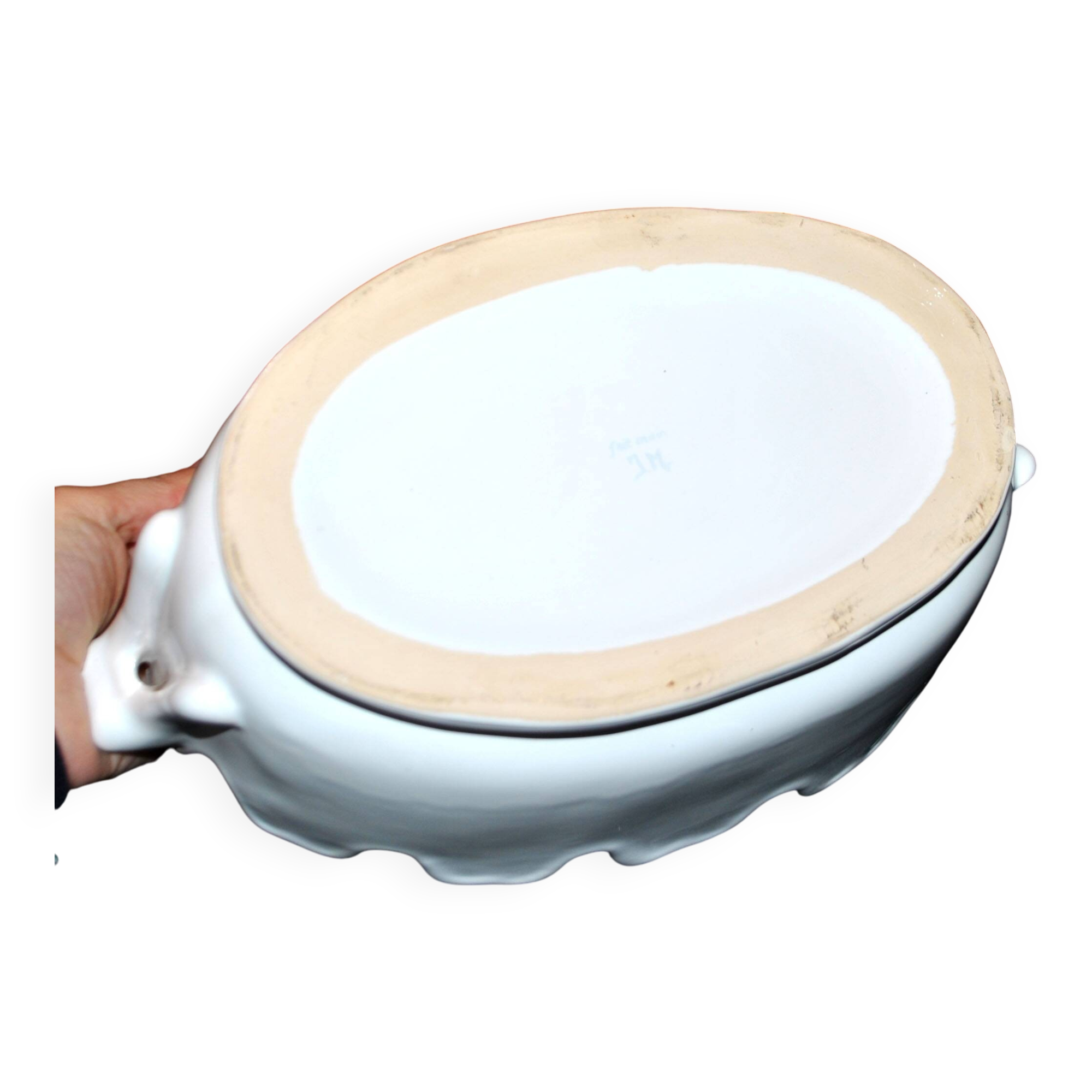 Malicorne ceramic "verrière" glass cooler planter