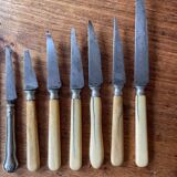 16 couteaux anciens, manches en corne