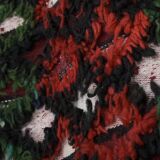 Vintage Anatolian Oushak Kars Handwoven Distressed Ushak Area Rug 5'3'' x 7'1''