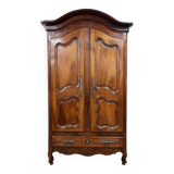 Large Louis XV walnut wardrobe, 19th century