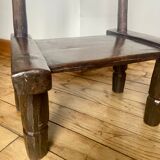 Chaise basse baoulé