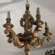 19th century gilded wood chandelier