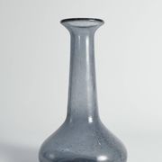 Scandinavian Modern Blue Glass Vase by Erik Höglund for Boda, Sweden 1960's