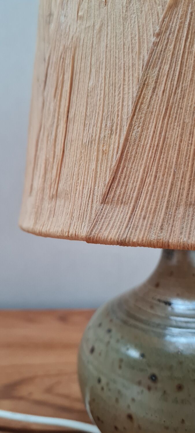 Table lamp in stoneware varnishes berengeville