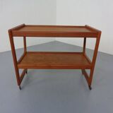 Teak Bar Cart by Holger Georg Jensen for Kubus, Denmark, 1960s