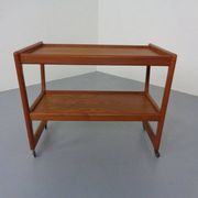Teak Bar Cart by Holger Georg Jensen for Kubus, Denmark, 1960s