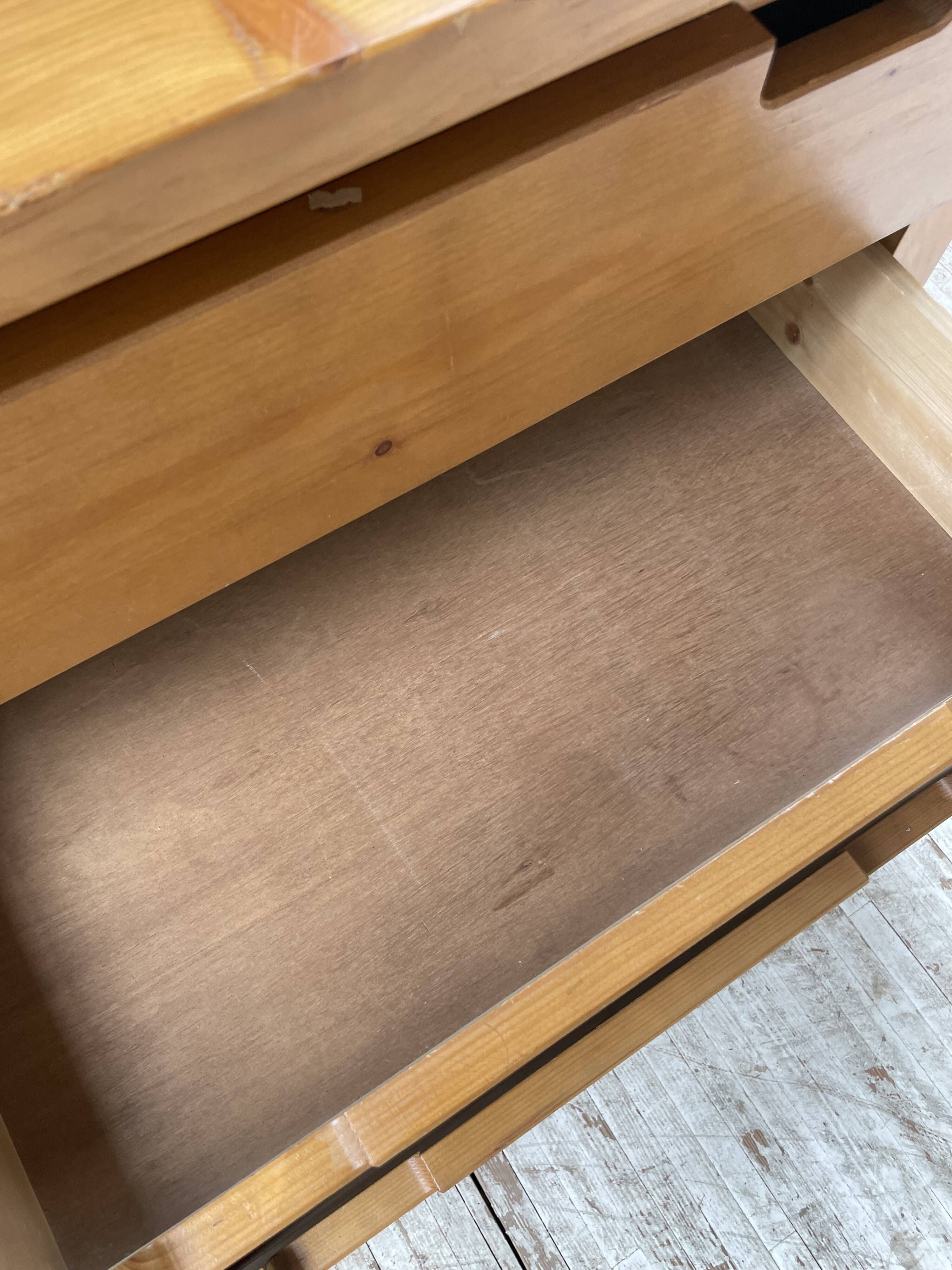 80s pine chest of drawers, mountain furniture