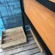 Wood and iron desk year 50