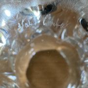 Val Saint Lambert: crystal vase stamped around 1960
