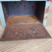 Miniature metal gas stove, (toy from the 1950s)