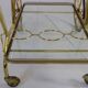 Elegant food trolley - brass - vintage.