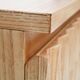 Hand-Carved Solid Oak Italian Sideboard with Four Doors, Brutalist Style