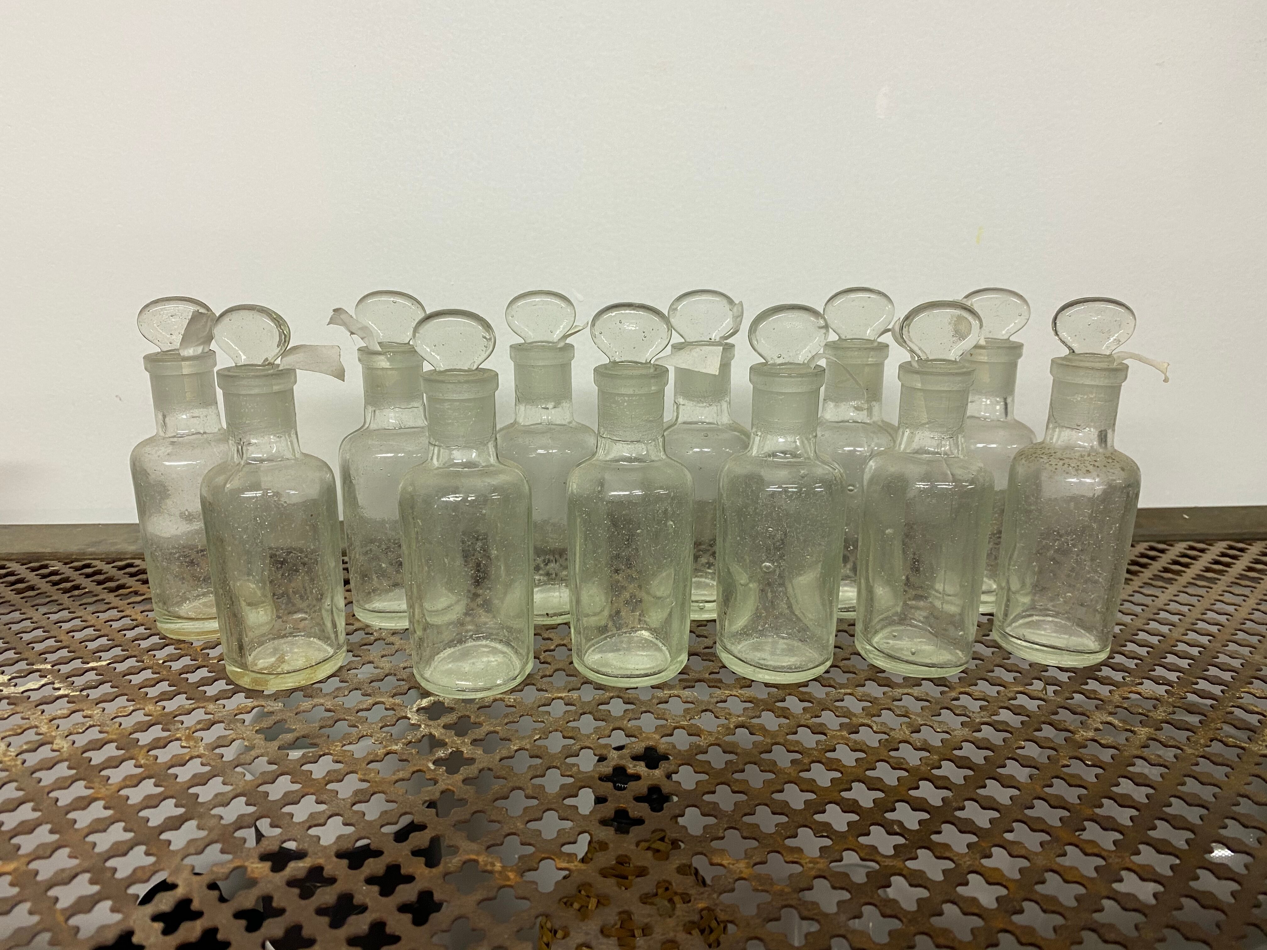 Set of 12 apothecary vials