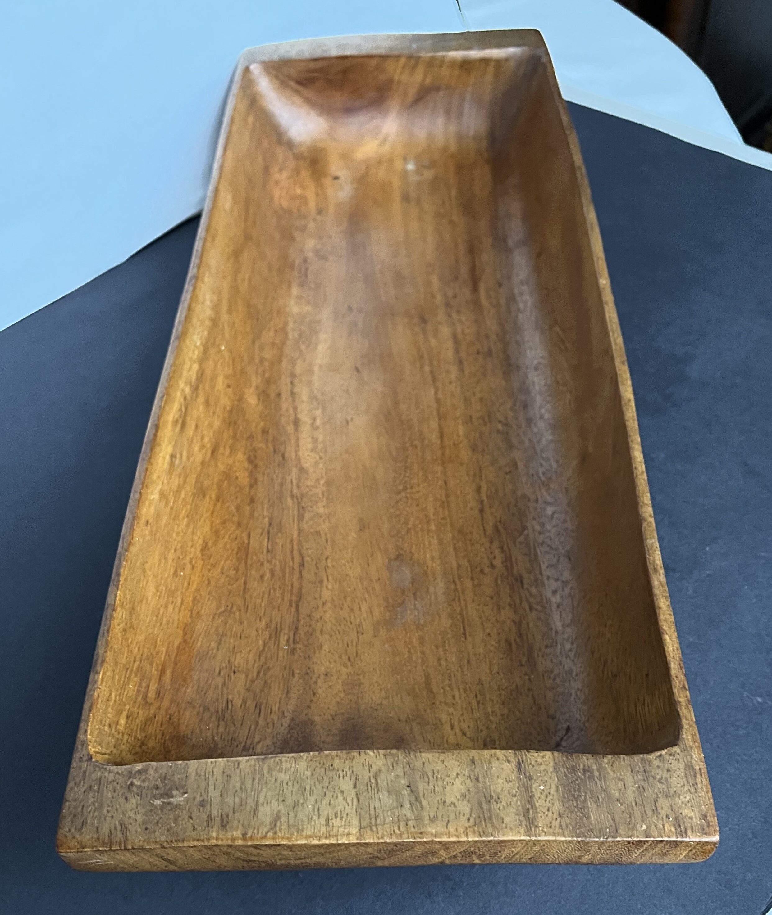 Wooden tray, rectangular