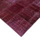 Tapis turc contemporain tissé à la main 199 cm x 300 cm tapis patchwork rouge