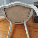 Pair of patinated armchairs