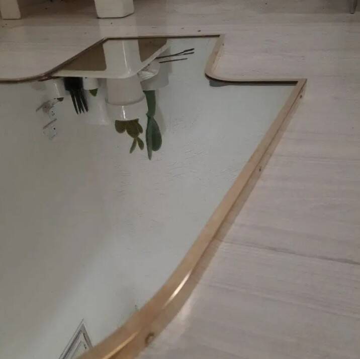 Brass mirror – 50s