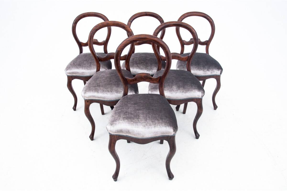 Antique chairs, Northern Europe, circa 1880. After restoration.