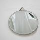 Vintage art deco bevelled oval mirror