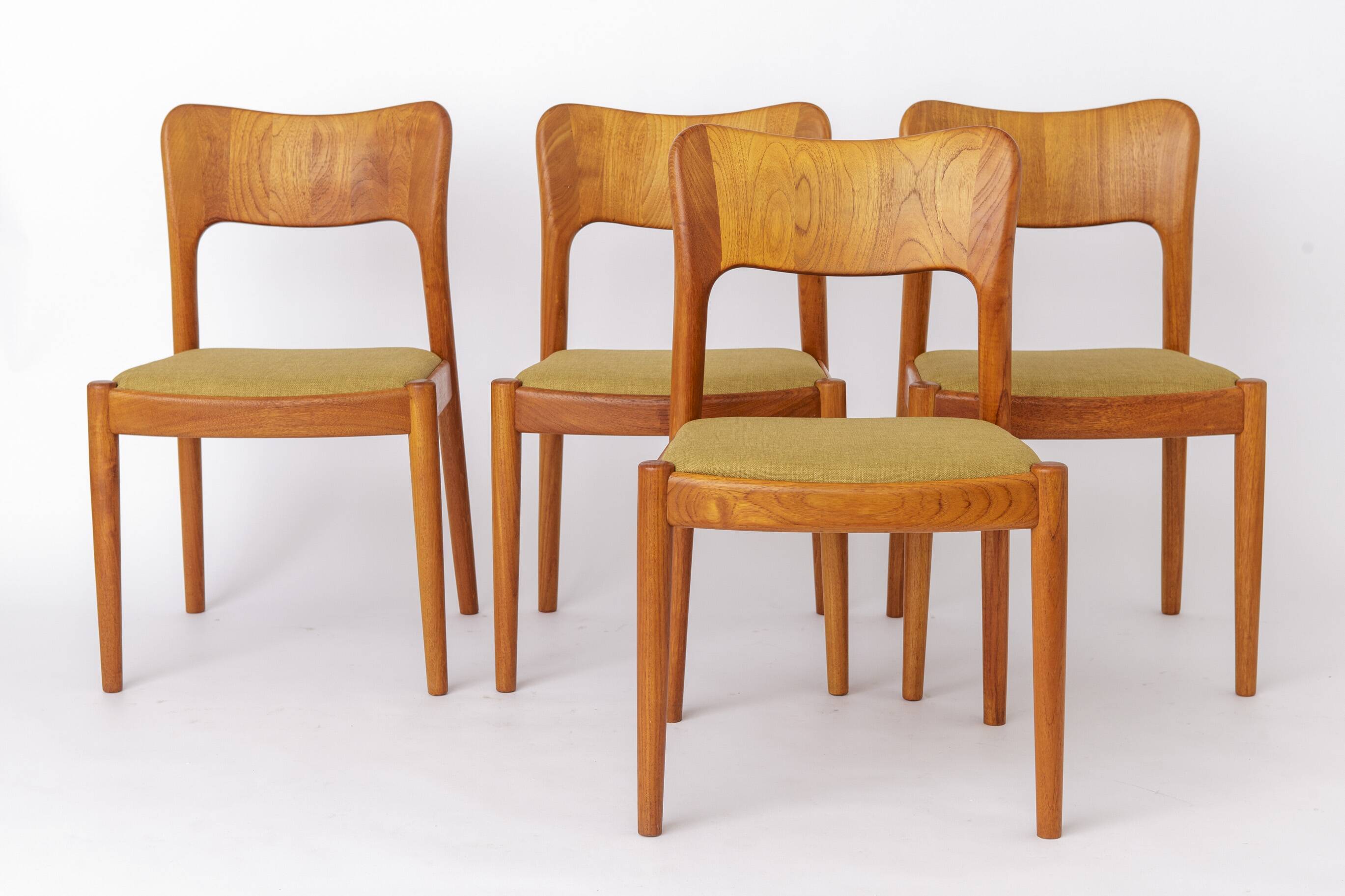 Set of 4 Niels Koefoed Ole Chairs | 1970s Denmark | Vintage Danish Teak