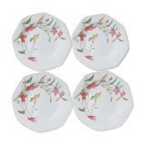 Set of 4 porcelain plates of Pontesa 70s