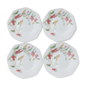 Set of 4 porcelain plates of Pontesa 70s