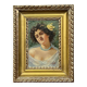 Portrait of a young woman. Signed Nevelli.